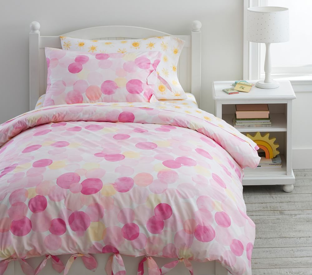 Bubble Dot Organic Duvet Cover & Shams